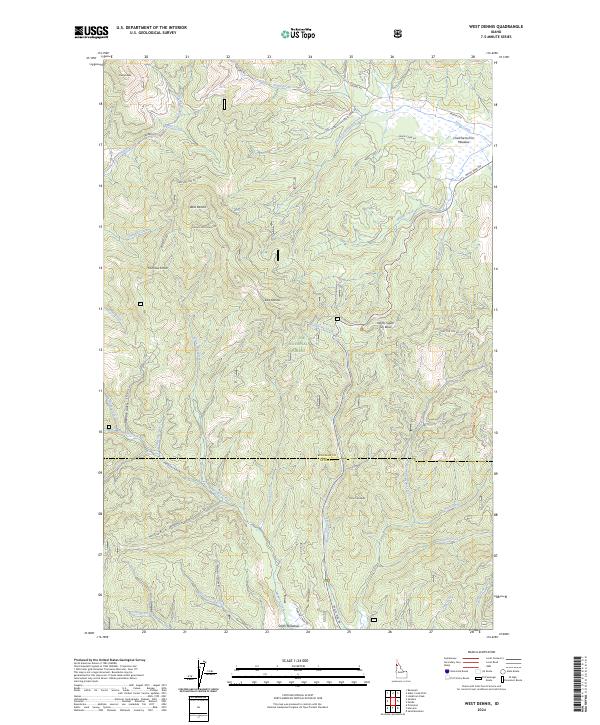 West Dennis, ID — USGS 7.5-minute topo (2024)