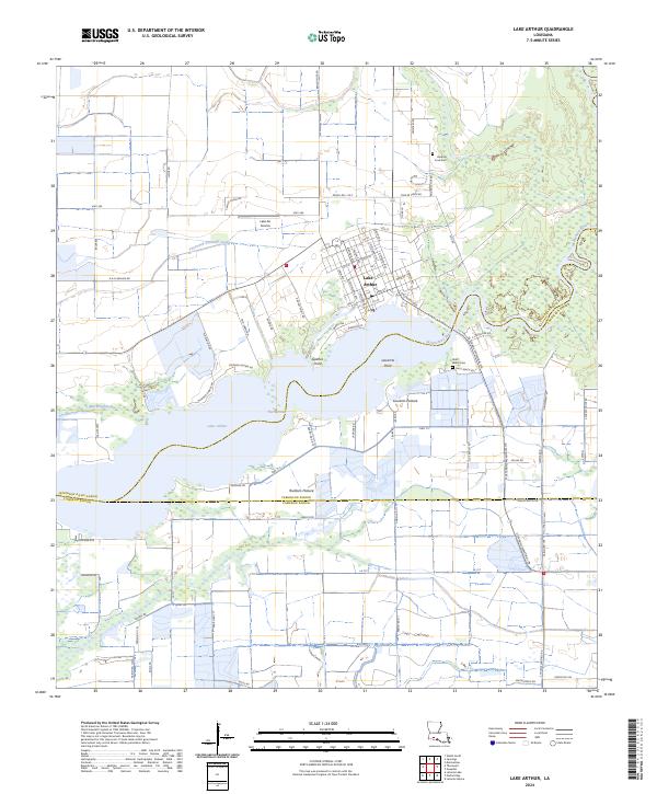Lake Arthur, LA — USGS 7.5-minute topo (2024)