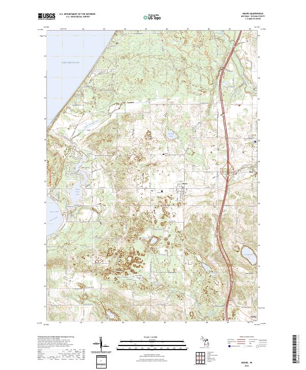 Mears, MI — USGS 7.5-minute topo (2023)