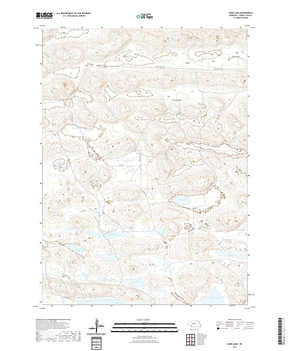 Card Lake, NE — USGS 7.5-minute topo (2021)