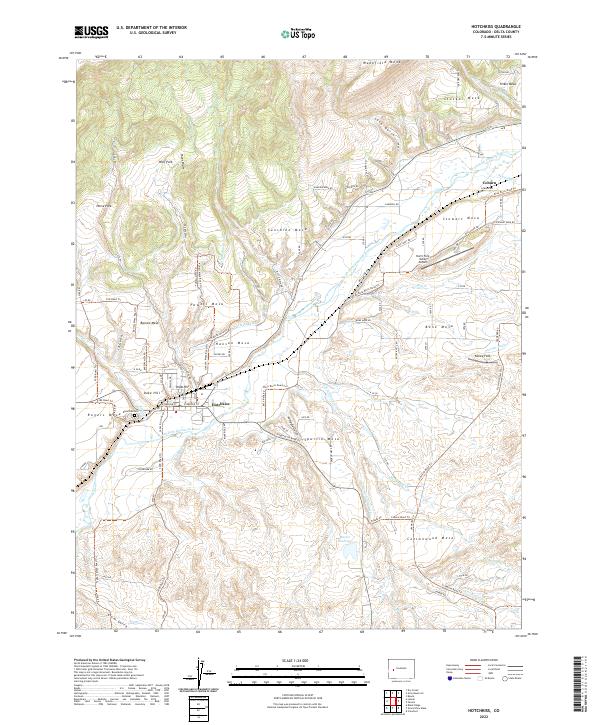 Hotchkiss, CO — USGS 7.5-minute topo (2022)
