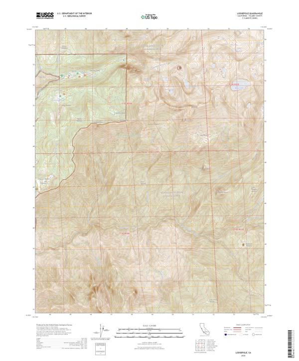 Lodgepole, CA — USGS 7.5-minute topo (2026)
