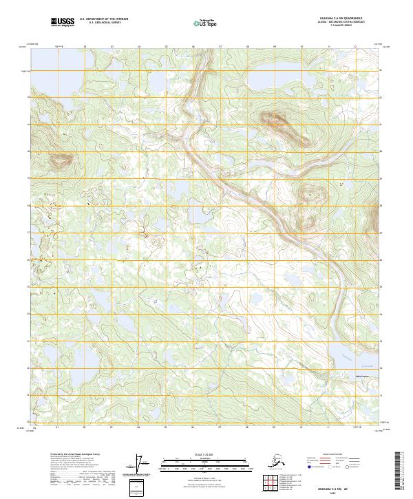 Gulkana C-6 SW, AK — USGS 7.5-minute topo (2023)