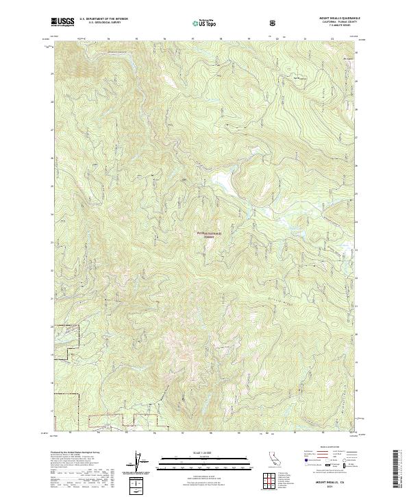 Mount Ingalls, CA — USGS 7.5-minute topo (2021)