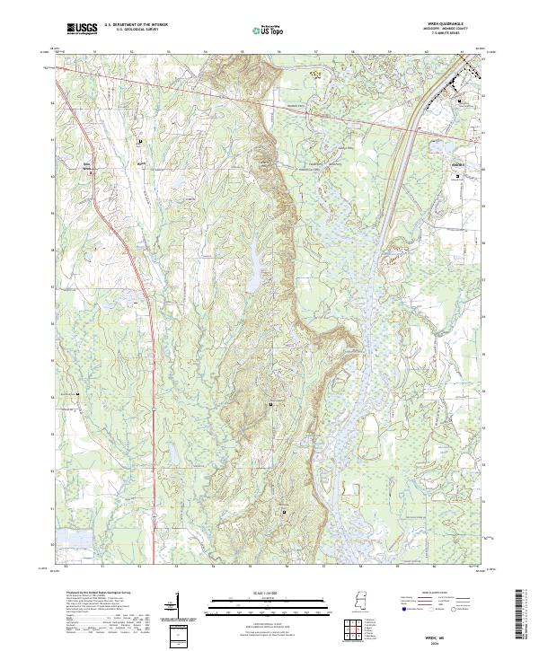 Wren, MS — USGS 7.5-minute topo (2024)