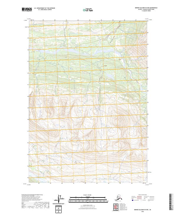 Bering Glacier D-8 NW, AK — USGS 7.5-minute topo (2024)