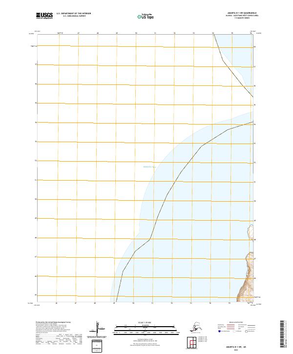 Amukta D-1 SW, AK — USGS 7.5-minute topo (2021)