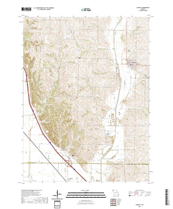 Fairfax, MO — USGS 7.5-minute topo (2021)