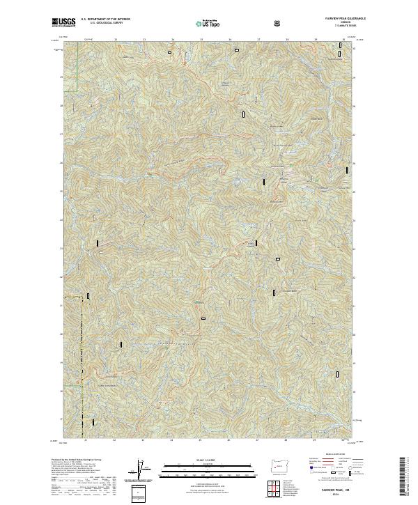 Fairview Peak, OR — USGS 7.5-minute topo (2024)