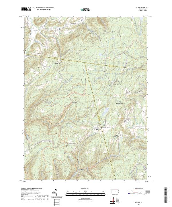 Grover, PA — USGS 7.5-minute topo (2023)