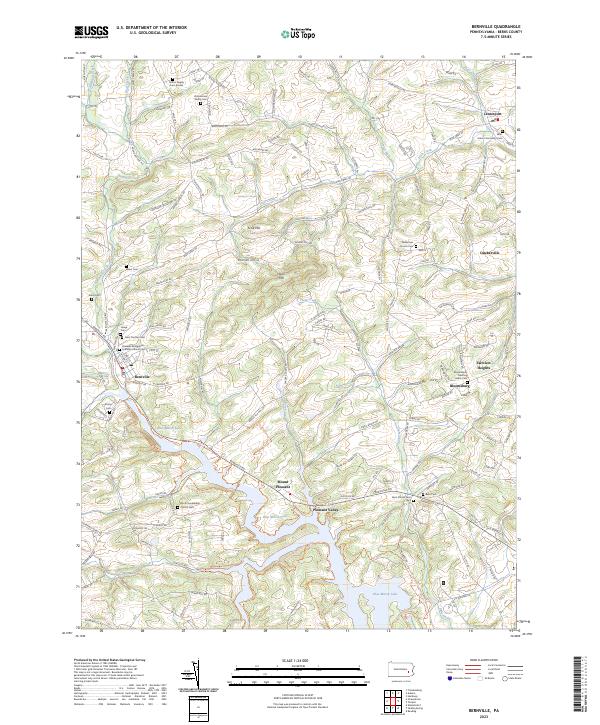 Bernville, PA — USGS 7.5-minute topo (2023)
