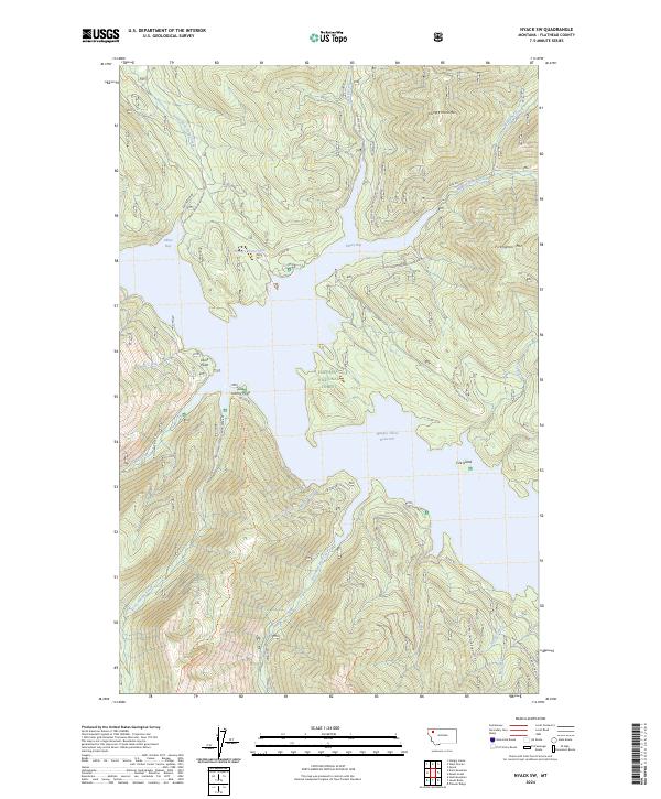 Nyack SW, MT — USGS 7.5-minute topo (2024)