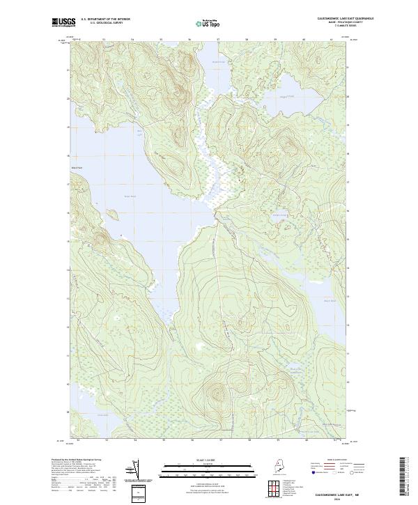 Caucomgomoc Lake East, ME — USGS 7.5-minute topo (2024)