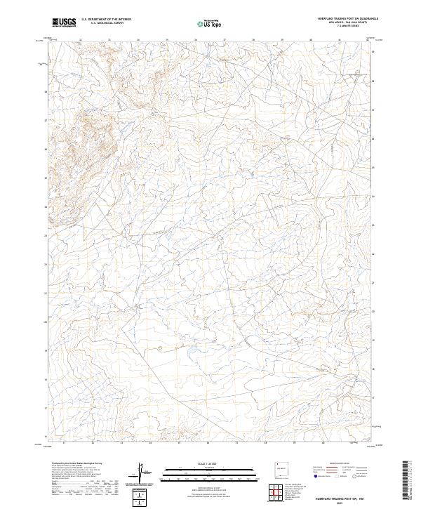 Huerfano Trading Post SW, NM — USGS 7.5-minute topo (2023)