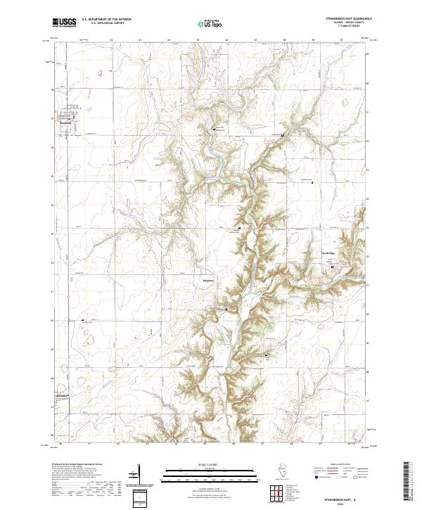 Stewardson East, IL — USGS 7.5-minute topo (2024)
