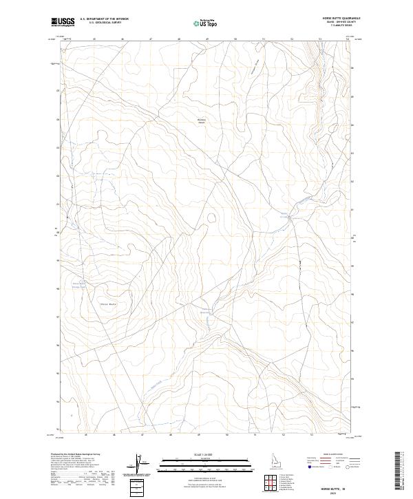 Horse Butte, ID — USGS 7.5-minute topo (2023)