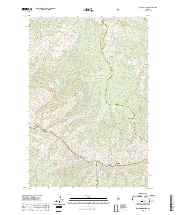 Waugh Mountain, ID — USGS 7.5-minute topo (2024)
