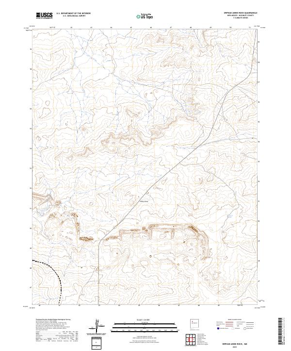 Orphan Annie Rock, NM — USGS 7.5-minute topo (2023)