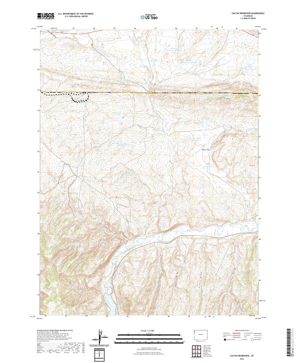 Cactus Reservoir, CO — USGS 7.5-minute topo (2022)