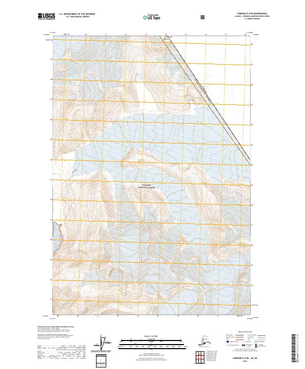 Sumdum D-4 NE, AK-BC — USGS 7.5-minute topo (2021)
