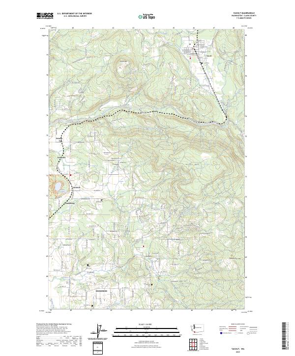 Yacolt, WA — USGS 7.5-minute topo (2023)