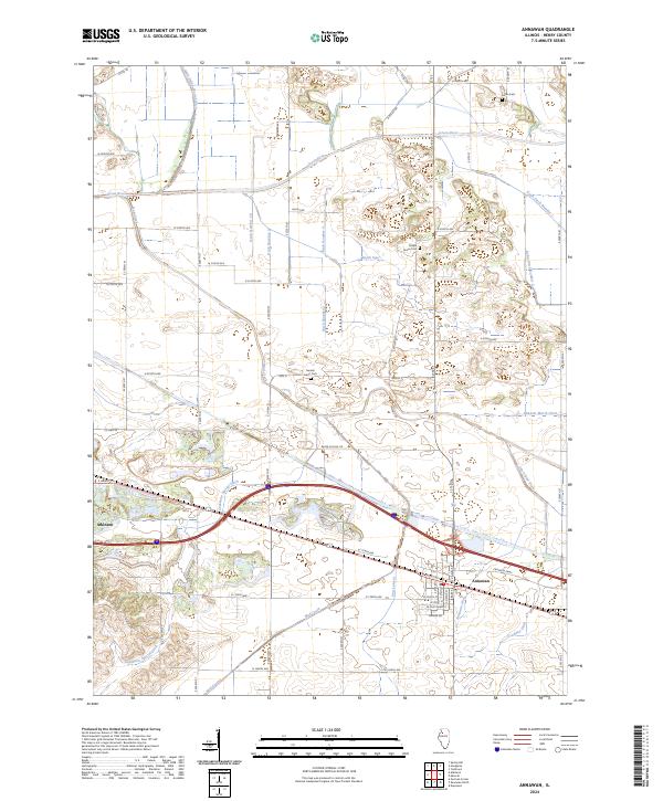 Annawan, IL — USGS 7.5-minute topo (2024)