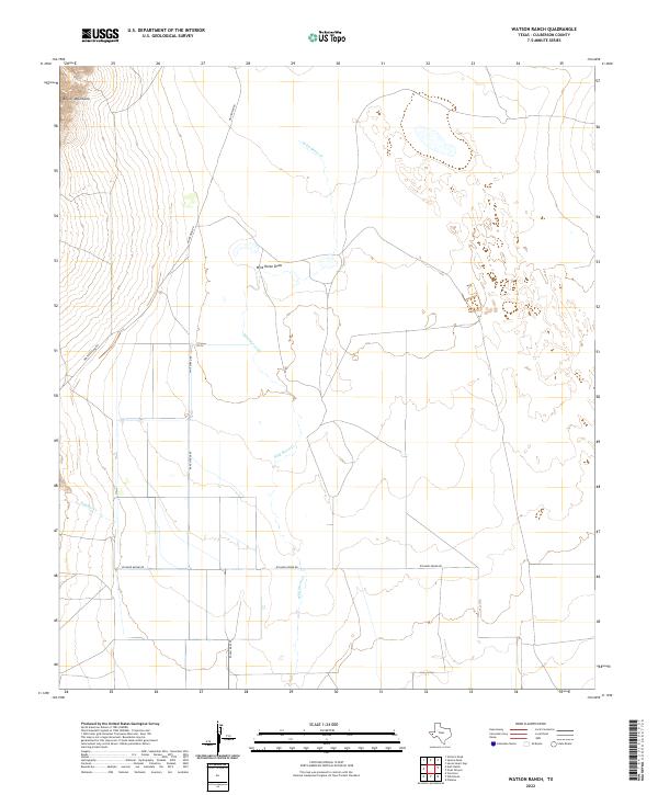 Watson Ranch, TX — USGS 7.5-minute topo (2022)