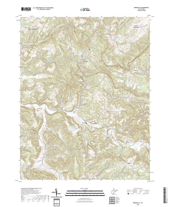 Greenville, WV — USGS 7.5-minute topo (2023)