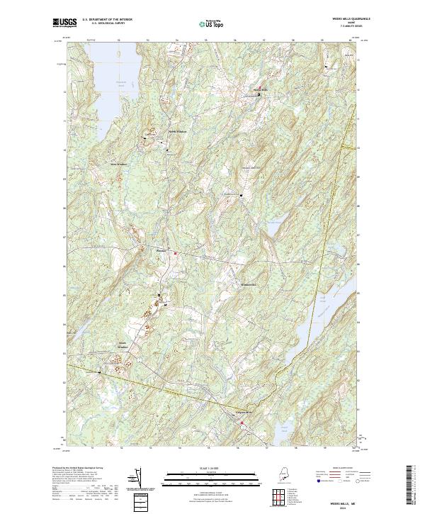Weeks Mills, ME — USGS 7.5-minute topo (2024)