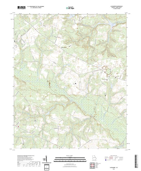 Alexander, GA — USGS 7.5-minute topo (2024)