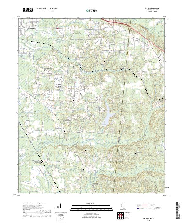 New Hope, MS-AL — USGS 7.5-minute topo (2024)