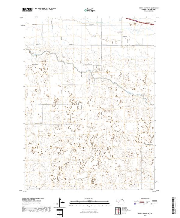 North Platte SW, NE — USGS 7.5-minute topo (2021)