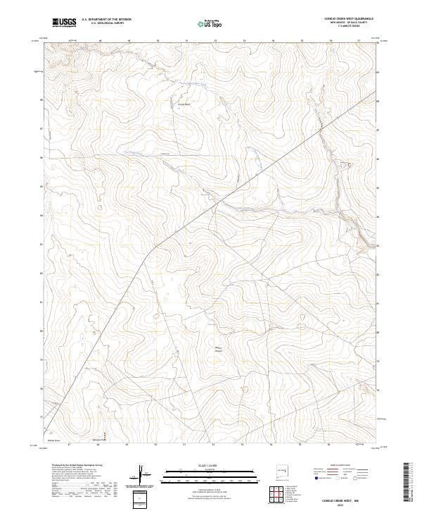 Conejo Creek West, NM — USGS 7.5-minute topo (2023)