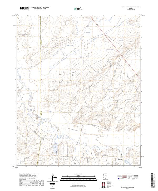 Little Milky Wash, AZ — USGS 7.5-minute topo (2023)