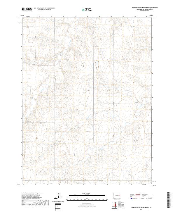 South of Flagler Reservoir, CO — USGS 7.5-minute topo (2022)