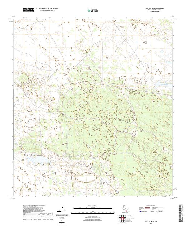 Saltillo Well, TX — USGS 7.5-minute topo (2022)