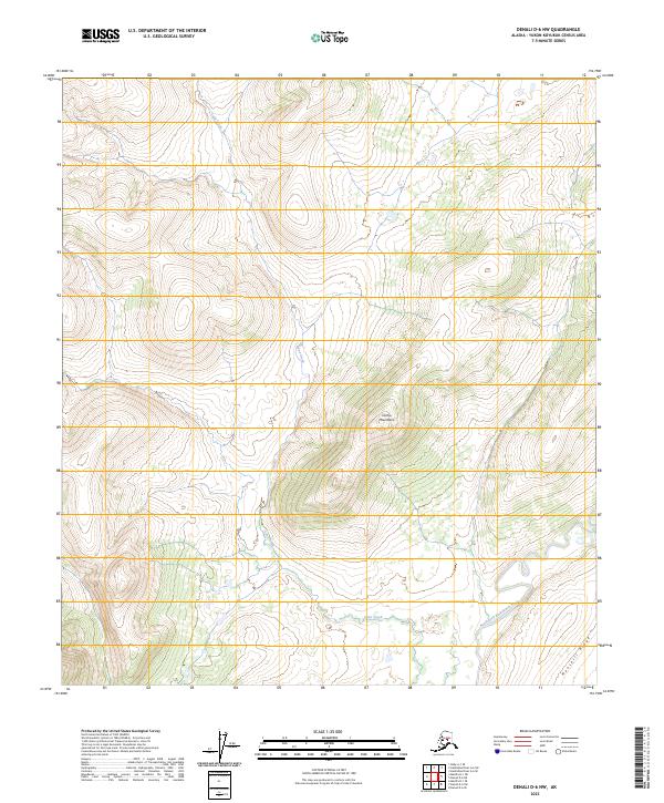 Denali D-6 NW, AK — USGS 7.5-minute topo (2023)