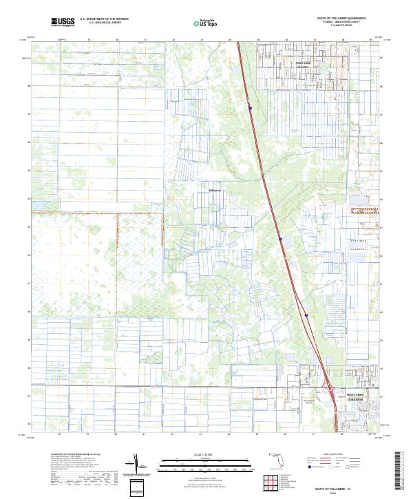 South of Fellsmere, FL — USGS 7.5-minute topo (2024)
