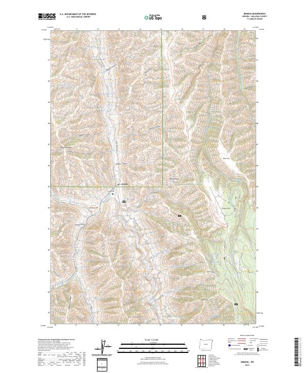 Imnaha, OR — USGS 7.5-minute topo (2023)
