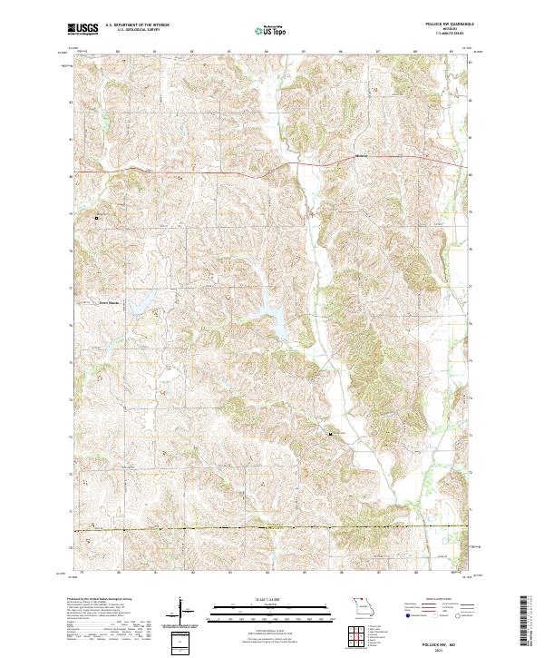 Pollock NW, MO — USGS 7.5-minute topo (2021)