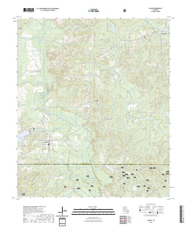 Saline, LA — USGS 7.5-minute topo (2024)