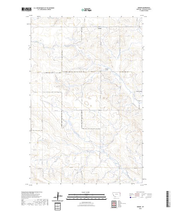 Girard, MT — USGS 7.5-minute topo (2024)
