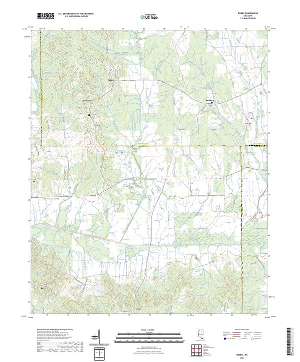 Robbs, MS — USGS 7.5-minute topo (2024)