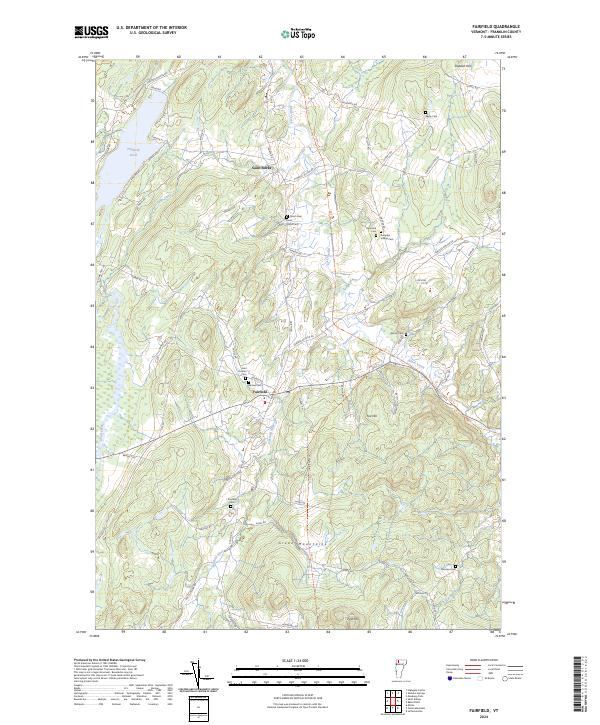 Fairfield, VT — USGS 7.5-minute topo (2024)