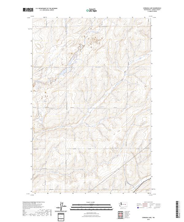 Cormana Lake, WA — USGS 7.5-minute topo (2023)