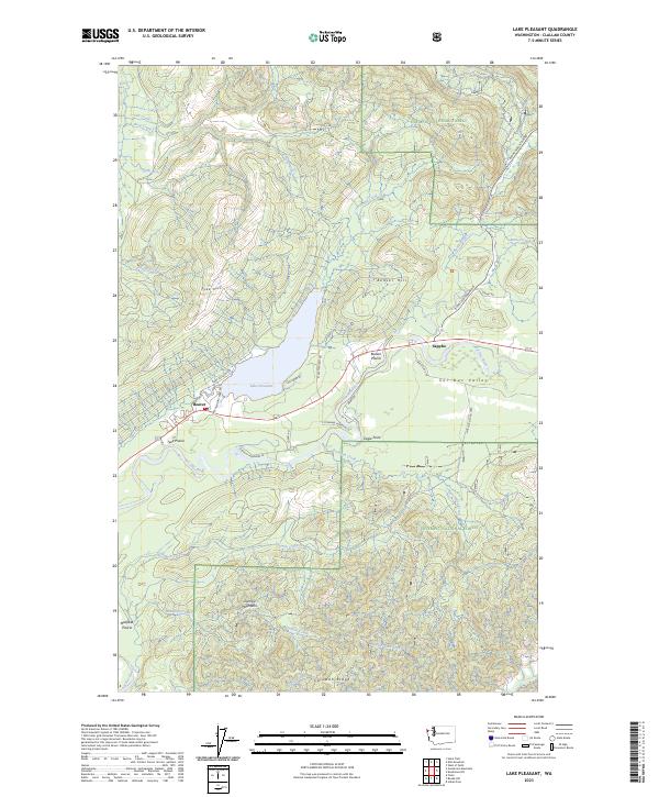 Lake Pleasant, WA — USGS 7.5-minute topo (2023)
