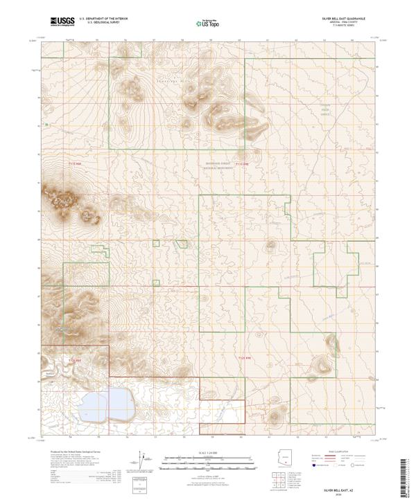 Silver Bell East, AZ — USGS 7.5-minute topo (2026)