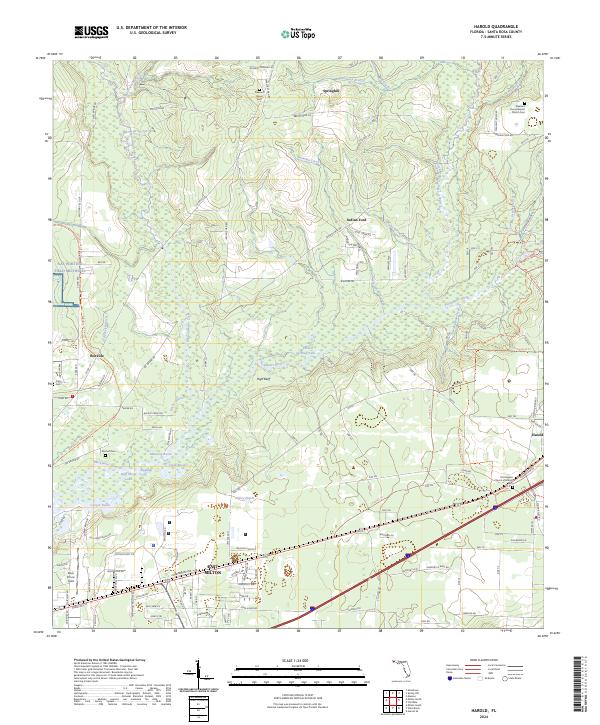 Harold, FL — USGS 7.5-minute topo (2024)