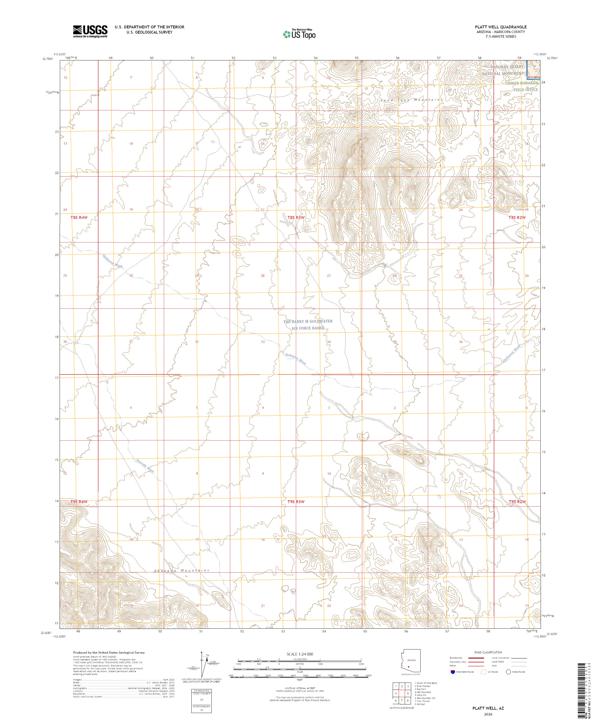 Platt Well, AZ — USGS 7.5-minute topo (2026)