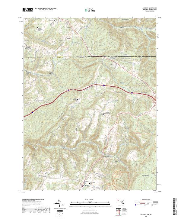 Accident, MD-PA — USGS 7.5-minute topo (2023)